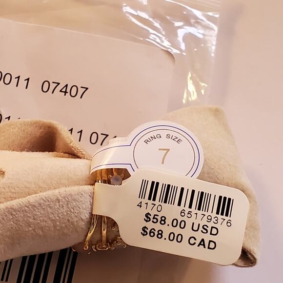 Anthropologie October Birthstone Stacked Rings Set October Size 7 New W/ tags - Picture 5 of 8